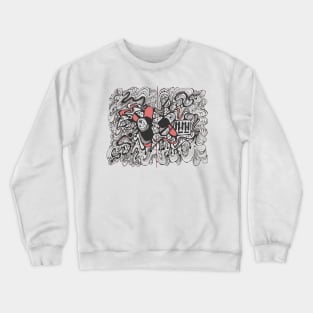 Abstract doodle capsule art Crewneck Sweatshirt